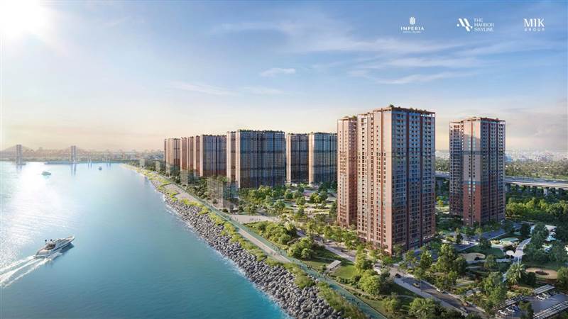 Phối cảnh The Harbor Skyline bên sông Bạch Đằng